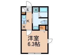 トリニティ桜新町の物件間取画像